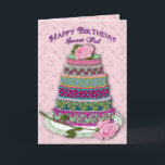 BIRTHDAY - SECRET PAL - MULTI TIER DECORATED CAKE KARTE<br><div class="desc">SWEET FEMININE BIRTHDAY GREETING WITH MULTI-TIERD DECORATED CAKE - SEE OTHER BIRTHDAY CARDS SAME IMAGE,  SECRET PAL,  SISTER,  GIRLFRIEND, DAUGHTER,  SISTER IN LAW, MOTHER</div>