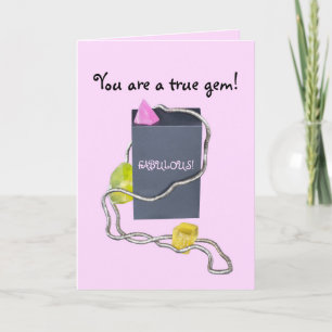 BIRTHDAY SIE IST EINE GEM GEBURTSTAGSKARTE DANKESKARTE