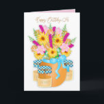 Birthday Sister Country Bouquet Blume & Honey Karte<br><div class="desc">Süß mit einer Touch Land und Gläsern Honig.  Dieses Landgal wird diese lustige Karte Liebe.  Siehe andere Kategorien mit dem gleichen Bild.</div>