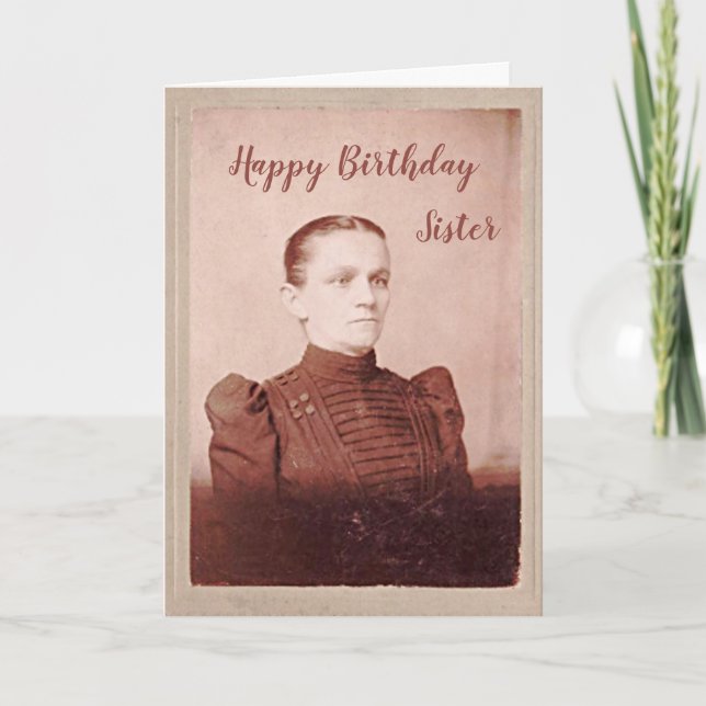 Birthday Sister Hope, du bist glücklicher als sie Karte (Vorderseite)