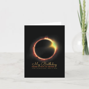 Birthday Solar Eclipse 2024 April 8 Insgesamt Ecli Karte