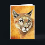 Birthday Son Cougar Moungar Lion Animal Karte<br><div class="desc">Birthday Son Cougar Mountain Lion Wilhelm Tell</div>