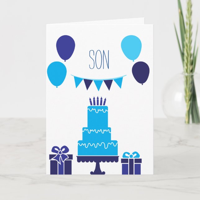 Birthday Son Karte (Vorderseite)