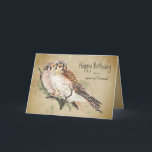 Birthday Special Friends Kestrel Falcon Bird Karte<br><div class="desc">Falknerei - Falconeria Locarno</div>