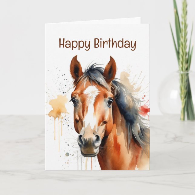 Birthday Special Reiten Karte (Vorderseite)