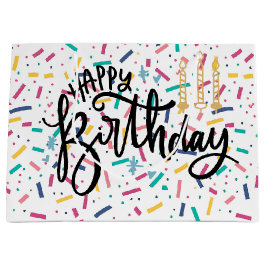 Birthday Sprinkles Candy Pattern Große Geschenktüte