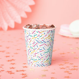 Birthday Sprinkles Candy Pattern Pappbecher
