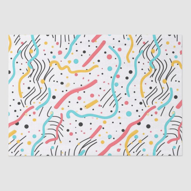 Birthday Sprinkles Candy Pattern Seidenpapier (Vorderseite)