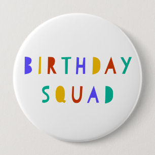 Birthday Squad Button Abzeichen Kinder Gastgeschen