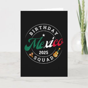 Birthday Squad Mexiko 2025 Reise Party Urlaub Mat Karte