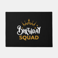 Birthday Squad Party Matching Family Group Funny B