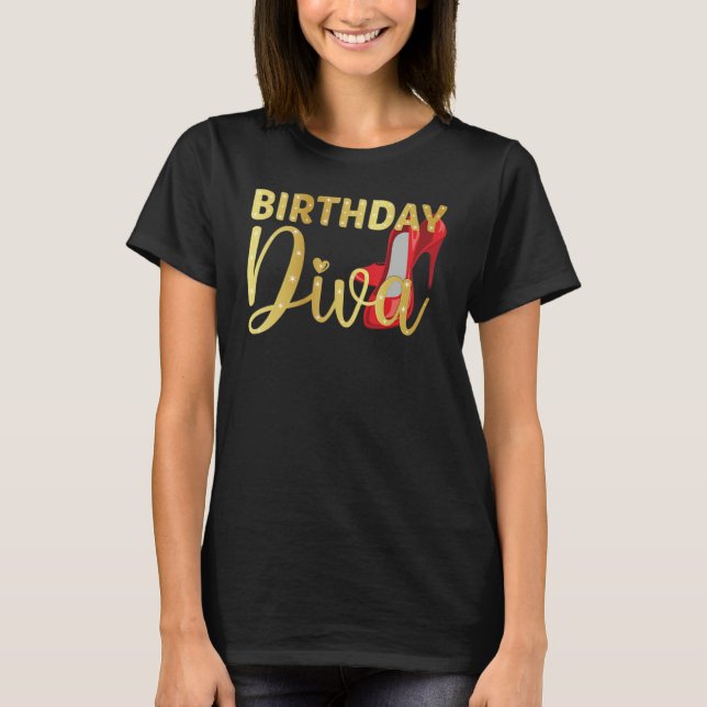 Birthday Squad Party Matching Family Group Funny B T-Shirt (Vorderseite)