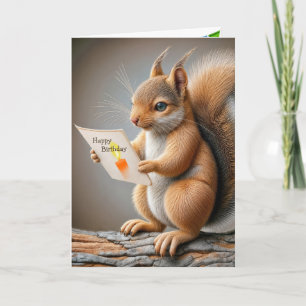 Birthday Squirrel Karte