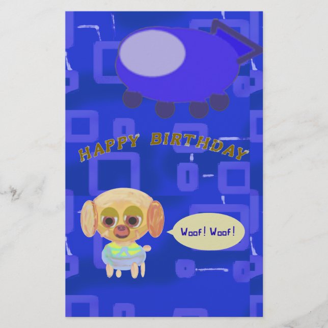 Birthday Stationery Briefpapier (Vorderseite)