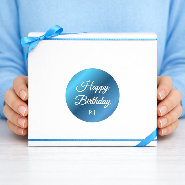 Birthday Sticker | Custom Monogram (Von Creator hochgeladen)