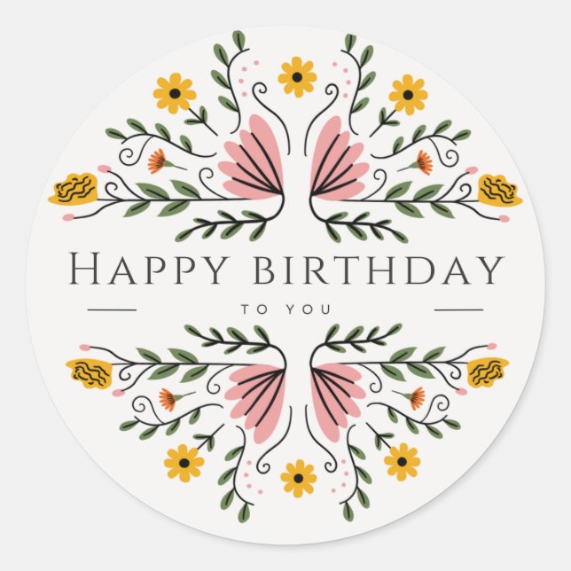 Birthday stickers (Vorderseite)