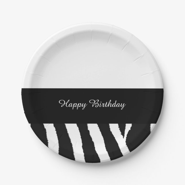 Birthday Strip Pappteller (Vorderseite)