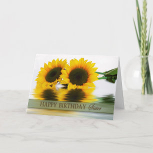 BIRTHDAY - SUNFLOWERS - SISTER KARTE