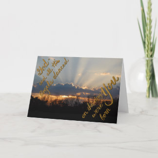 Birthday Sunrise Karte