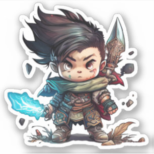 Birthday Superheld-Kinderdesign Aufkleber