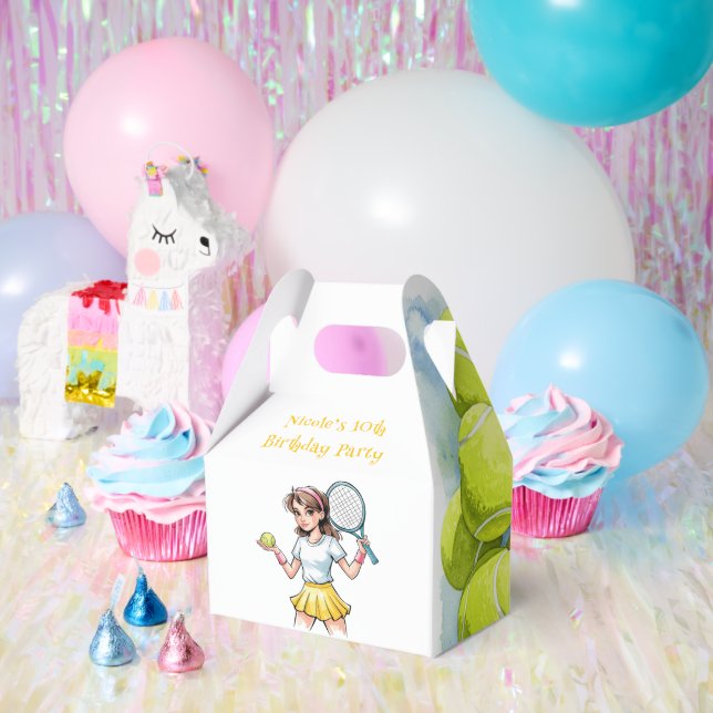 Birthday Tennis Ace Girl Geschenkschachtel (Party)