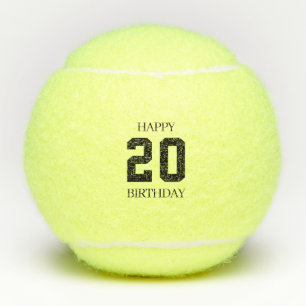 Birthday Tennis Ball mit Alter