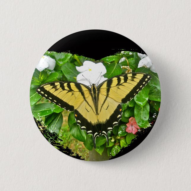 Birthday Tiger Frack Butterfly Items Button (Vorderseite)
