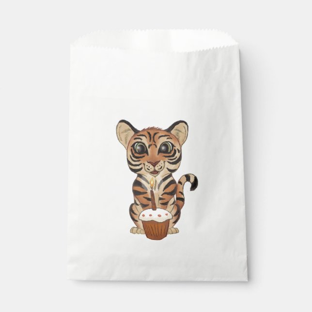 Birthday Tiger Geschenktütchen (Vorderseite)