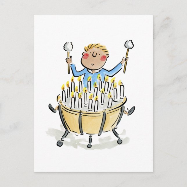 Birthday Timpani Postkarte (Vorderseite)
