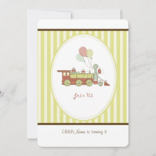 Birthday Train Einladung