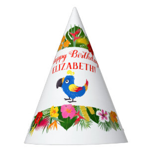 Birthday Tropical Parrot Partyhütchen