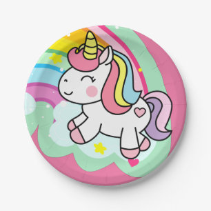 Birthday Unicorn Pappteller