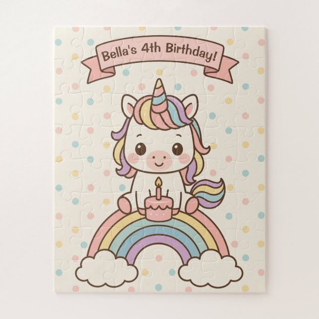 Birthday unicorn puzzle (Vertikal)