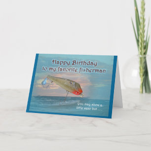 Birthday Vintage Fishmaster Sylvester Flaptail Karte
