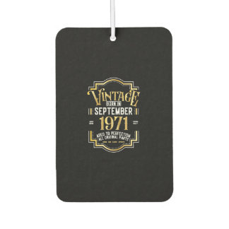 Birthday Vintage September 1971 Autolufterfrischer