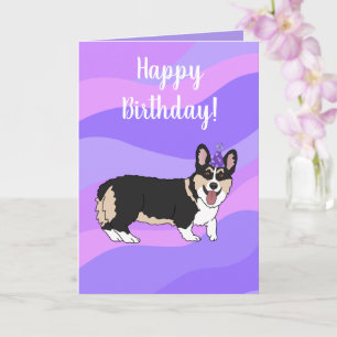Birthday Welsh Corgi Karte