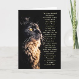 Birthday Wicca Inspiriert Black Cat Spiritual Karte