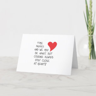 BIRTHDAY WISH "COUSIN" & "BEST FRIEND" CARD KARTE