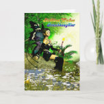 Birthday wishes for a Granddaughter from a fairy Karte<br><div class="desc">In Beautiful fairy sits by an enchanted pond ready to grant your birthday wishes. Customize this card to add your own gefühle.</div>