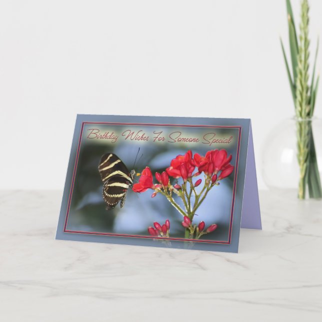 Birthday Wishes for Someone Special Karte (Vorderseite)