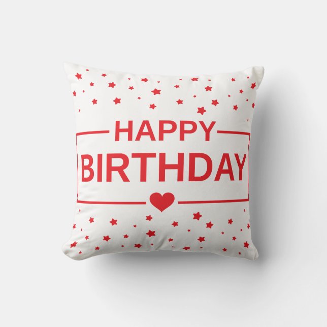 Birthday Wishes Pillow Kissen (Vorderseite)