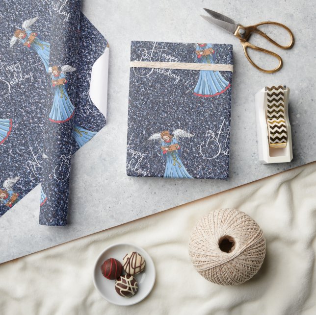 Birthday Wrapping Paper Geschenkpapier (Kunsthandwerk)