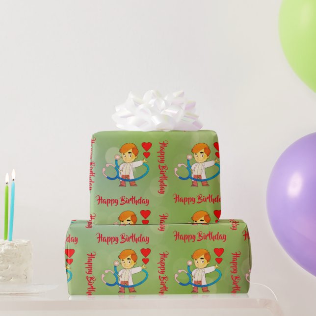 Birthday Wrapping Paper Geschenkpapier (Partygeschenke)