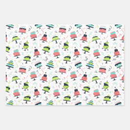 Birthday Wrapping Paper Geschenkpapier Set