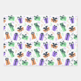 Birthday Wrapping Paper Geschenkpapier Set