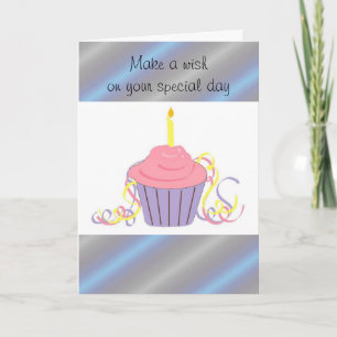 Birthday wünscht Cupcake Karte