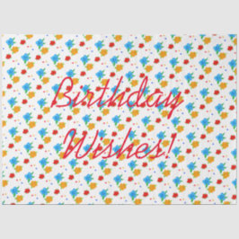 Birthday wünscht Tissue Seidenpapier