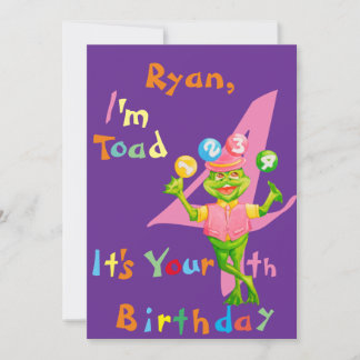 BirthdayPersonalizedGreetingcardfora four yearold. Dankeskarte