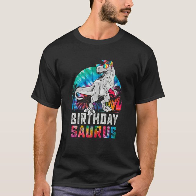 Birthdaysaurus Rex Dinosaur Geburtstag Saurus Kind T-Shirt (Vorderseite)
