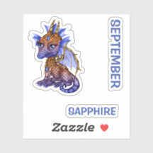 Birthstone Baby-Drache-September-Saphir